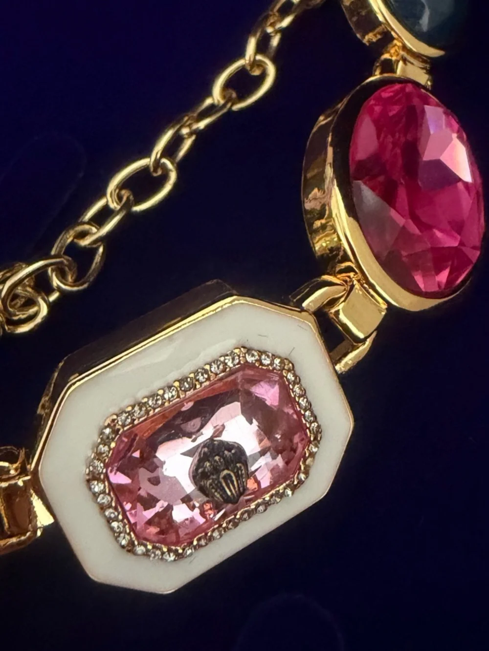 Kurt Geiger Multicolor Gemstone Statement Necklace. New ☀️ Luxurious Box Free ☀️ - Picture 13 of 17